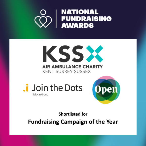 National Fundraising Awards – KSS + Join the Dots, Shortlisted for Fundraising Campaign of the Year