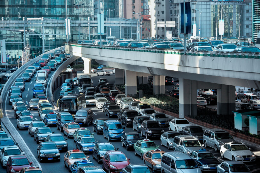 A traffic jam
